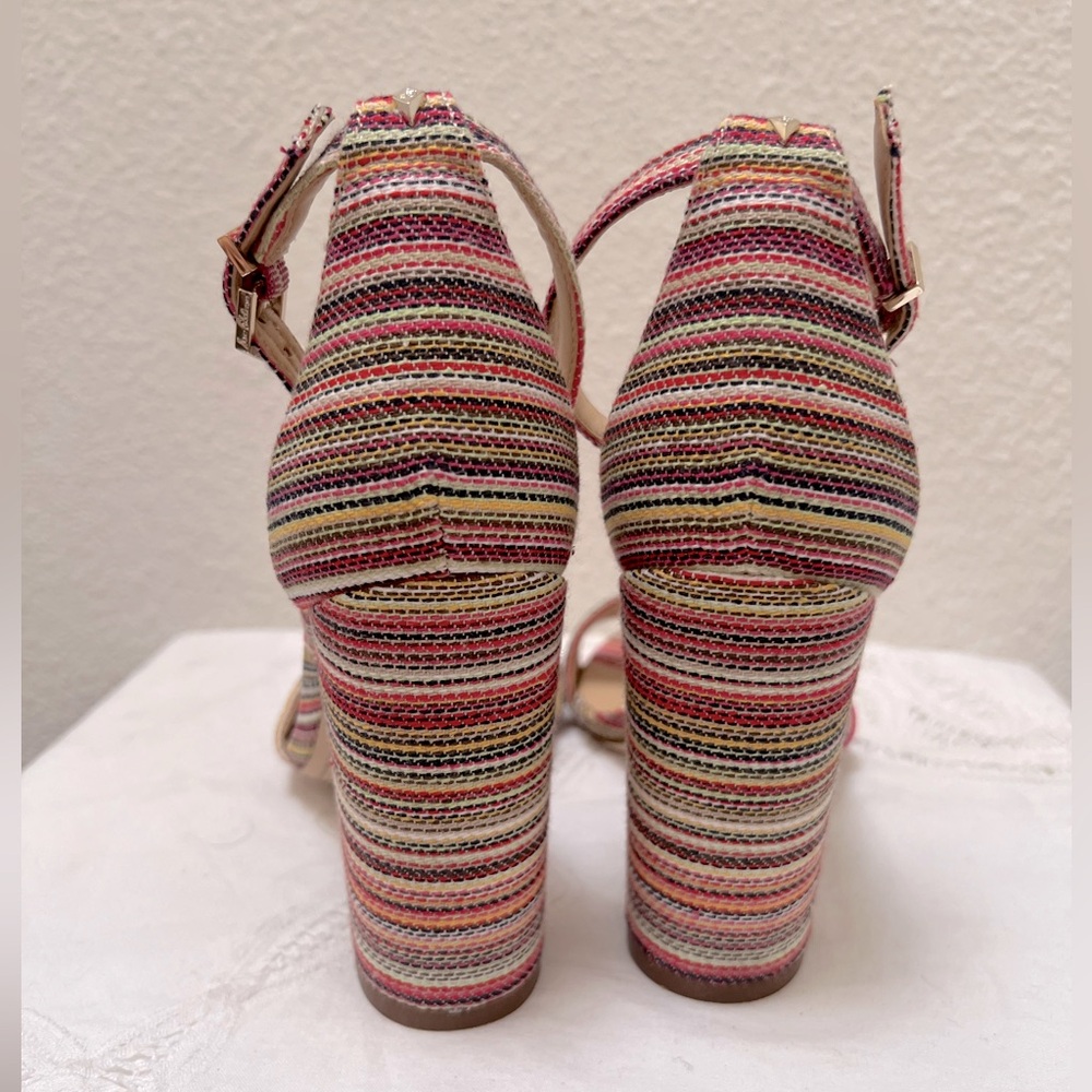 Sam Elderman Multi-Colored Heel Sandals - image 3